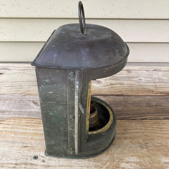 Vintage Perko Navigation Light Boat Ship Barge Bronze? Copper? Maritime - Picture 8 of 9